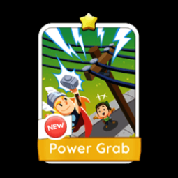 ✫Monopoly Go Stickers✫ Power Grab(1 Star) 0